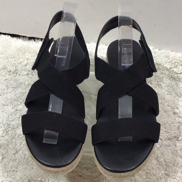 Marc Fisher Nalan black espadrille sandals - Picture 2 of 13